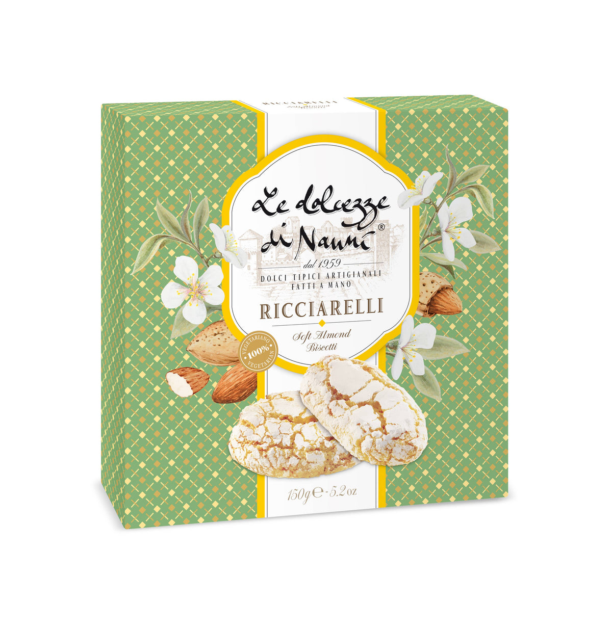 Ricciarelli handgemachter Mandelkuchen, Italien