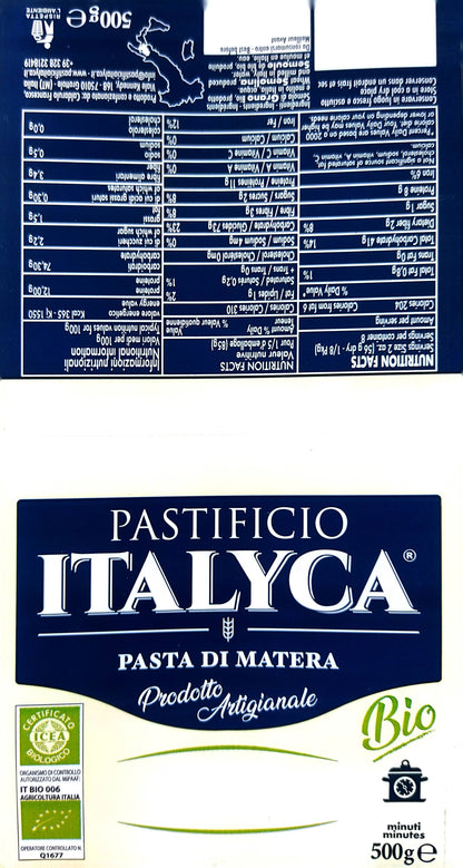 FETTUCCINA ITALYCA 100% ITALIENISCHE, HANDGEMACHTE BIO-PASTA