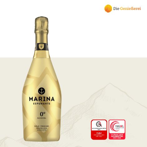 Marina Sparkling - Alkoholfreier Sekt aus Spanien - halal