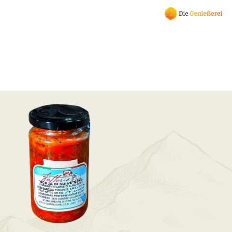 Nduja aus schwarzem kalabrischem Schweinefleisch im Glas