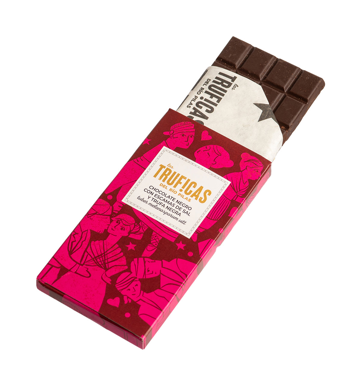 Salzschokolade mit schwarzem Trüffel (Tuber melanosporum vitt)